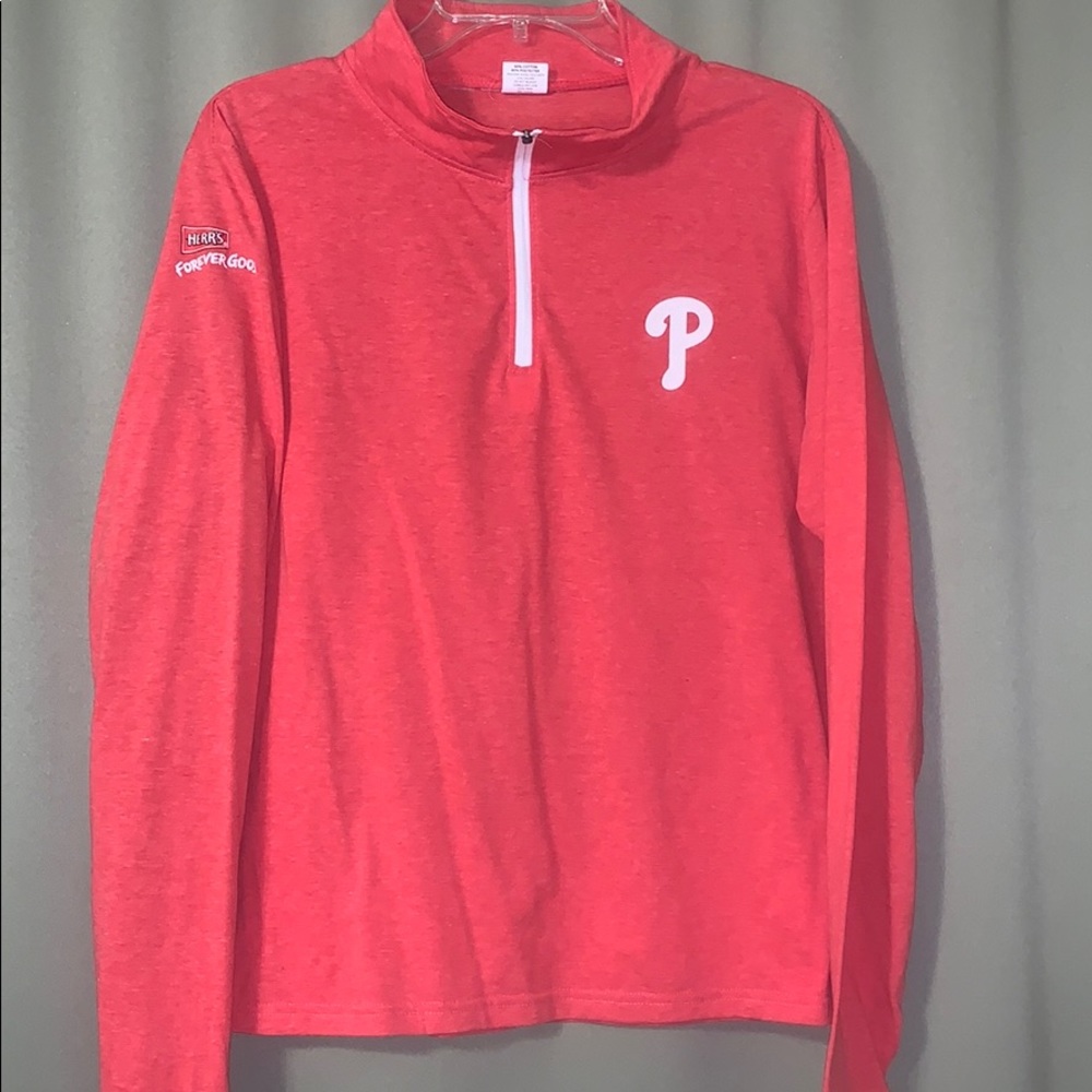 Zip up Phillies long sleeved shirt